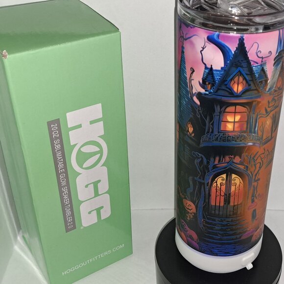 Glow-In-The-Dark Halloween Bluetooth Speaker 20oz Tumblers - Picture 1 of 11
